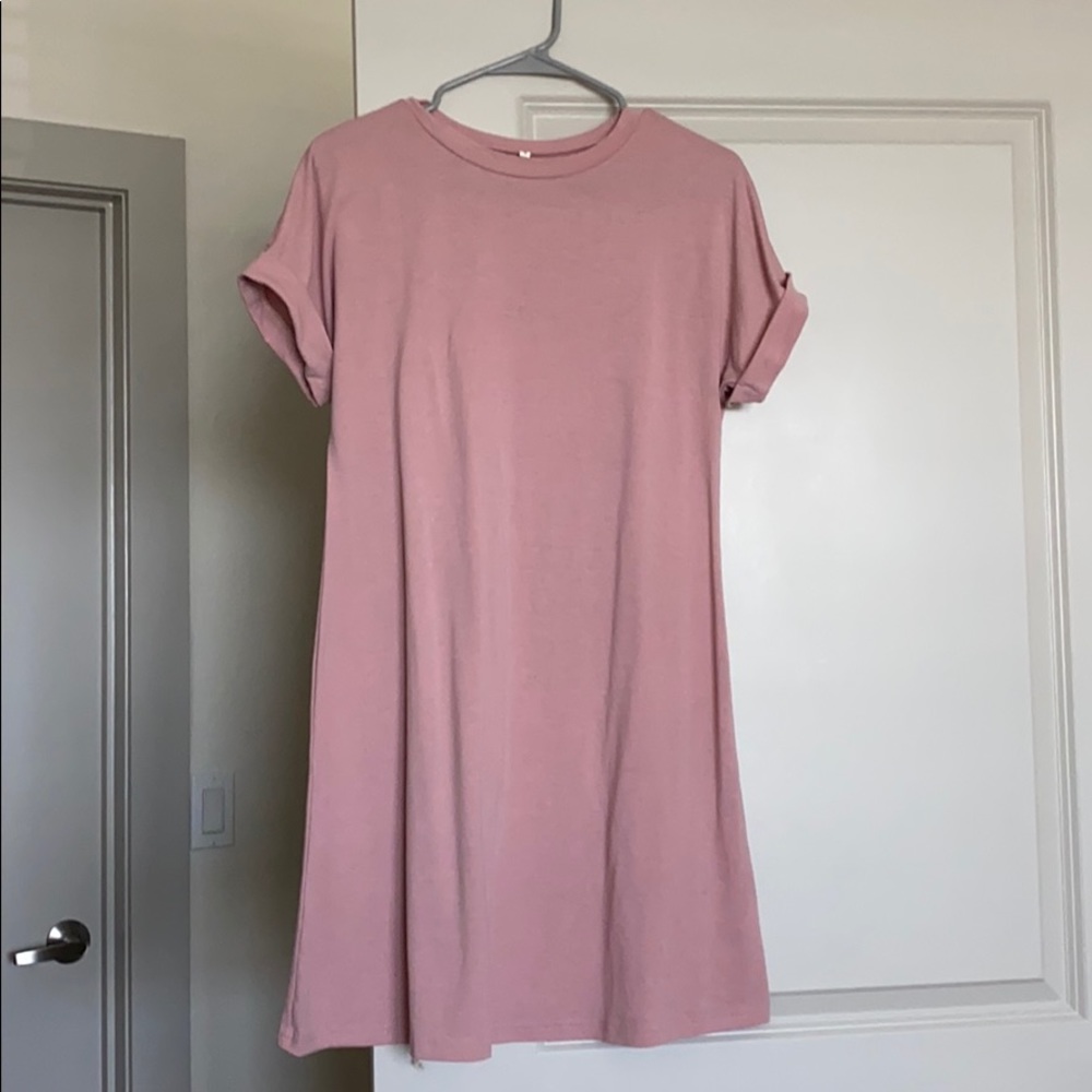 Pink T-Shirt Dress